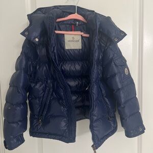 Moncler Kids Navy Puffer Coat